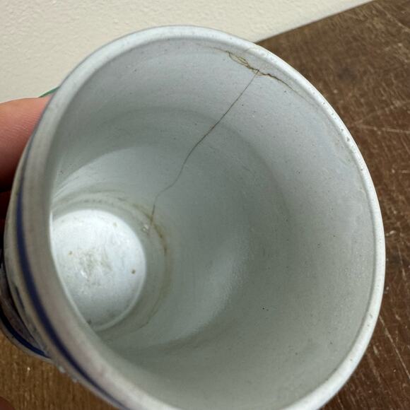 Wedgwood‎ England dark blue Navy Jasperware 4 inch Cylindrical Spill Vase - Picture 8 of 12